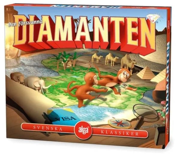 Den försvunna Diamanten Brädspel för barn från Alga