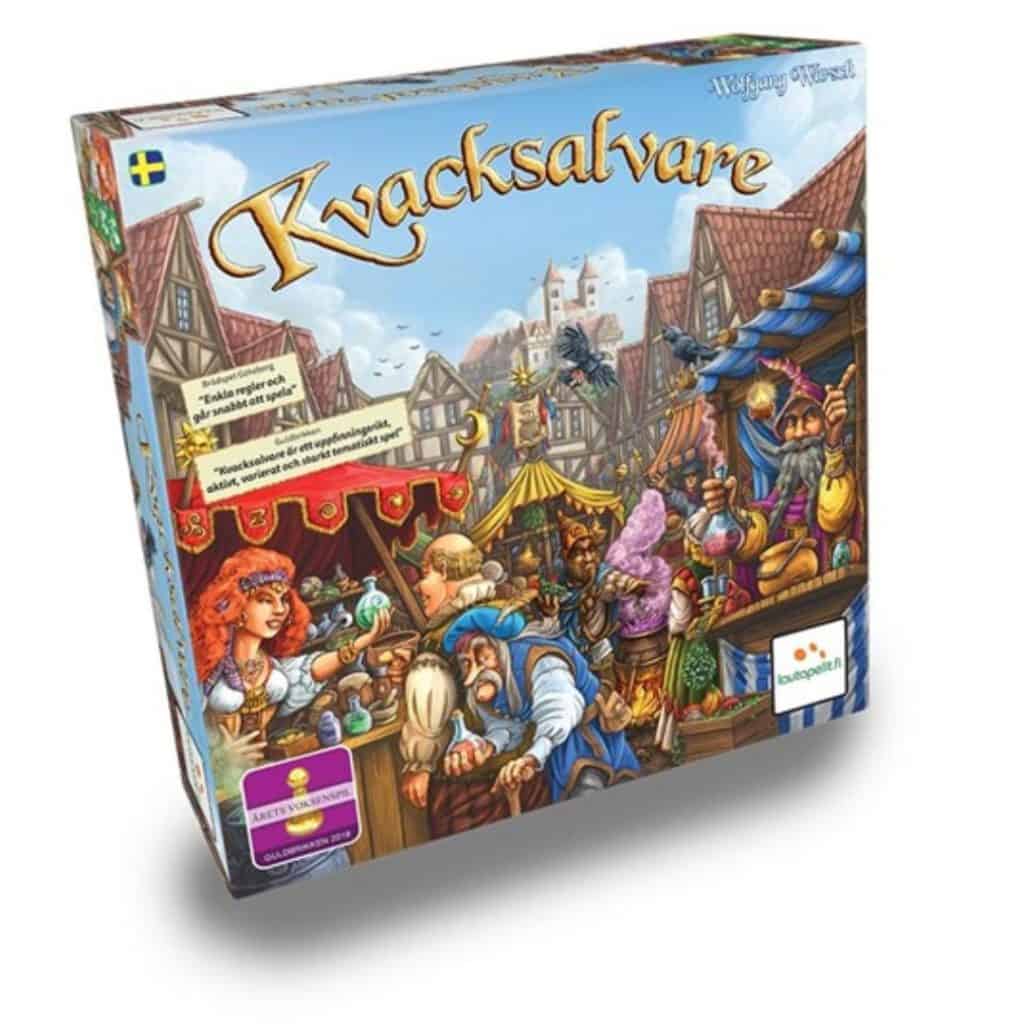Kvacksalvare brädspel kartong