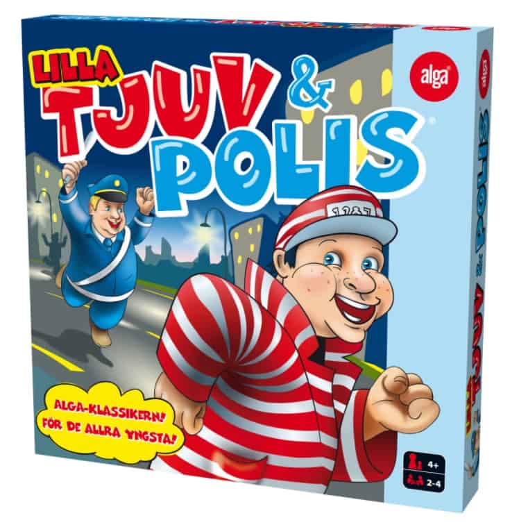 Lilla Tjuv och Polis Brädspel för barn