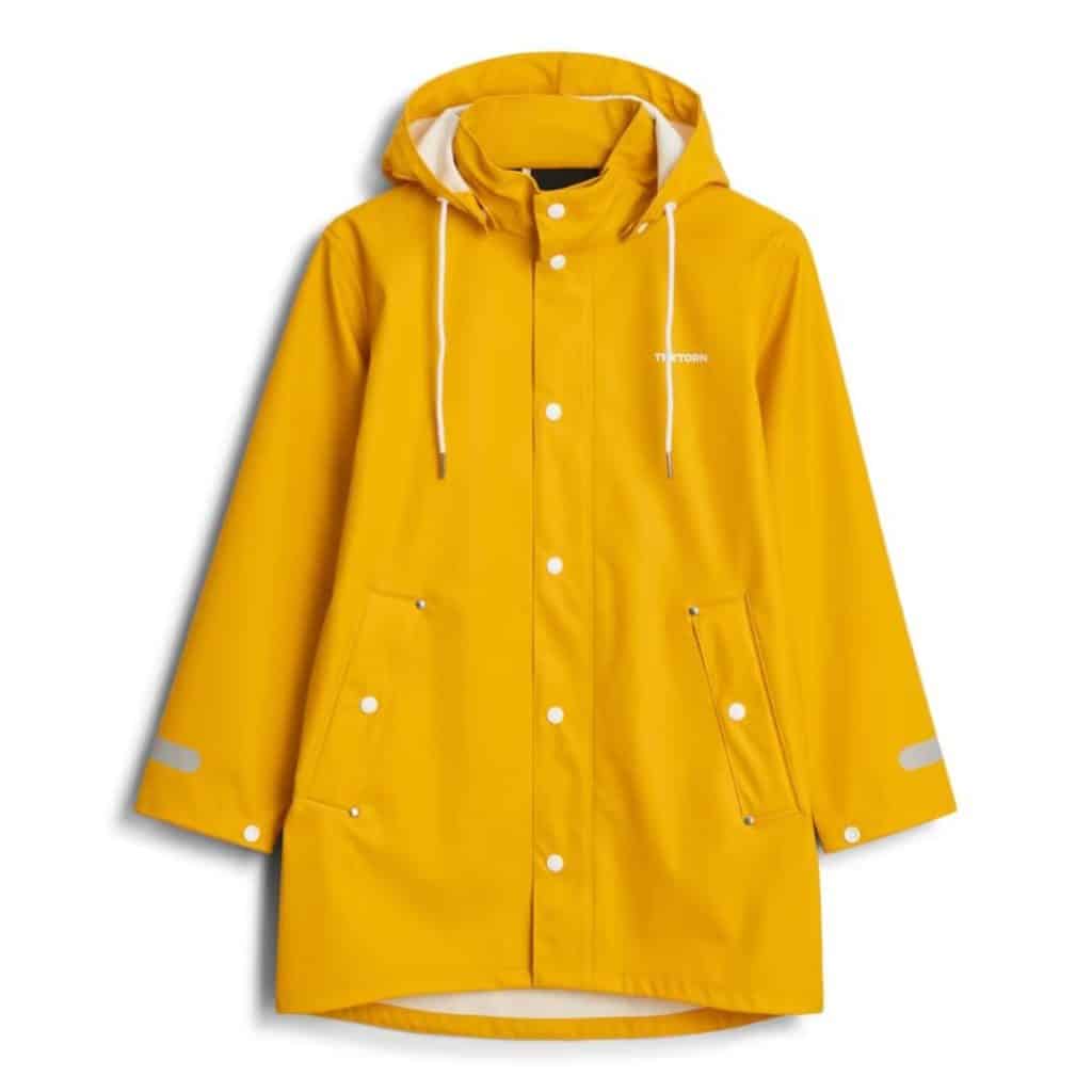 Tretorn Wings Rainjacket JR gul regnrock