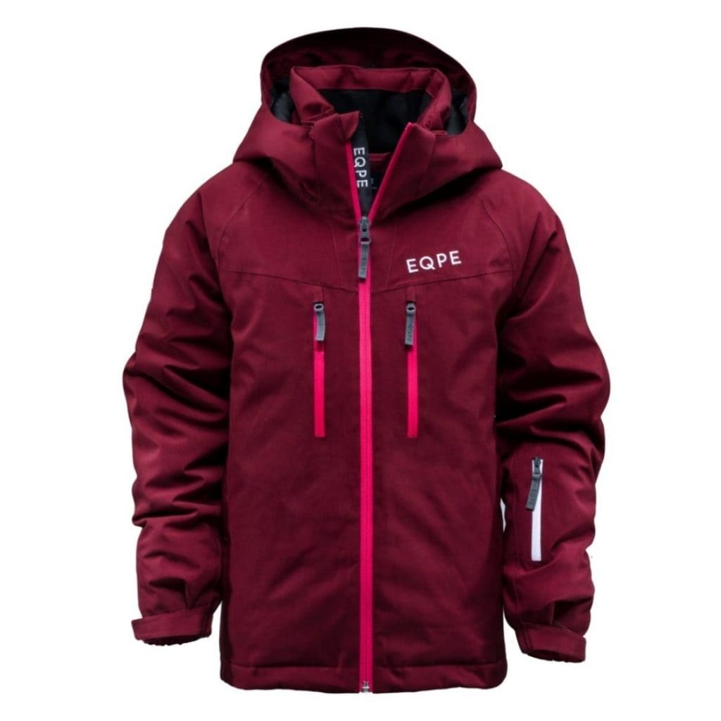 EQPE Qanuk Ski Jacket 2.0 JR Vinröd 
