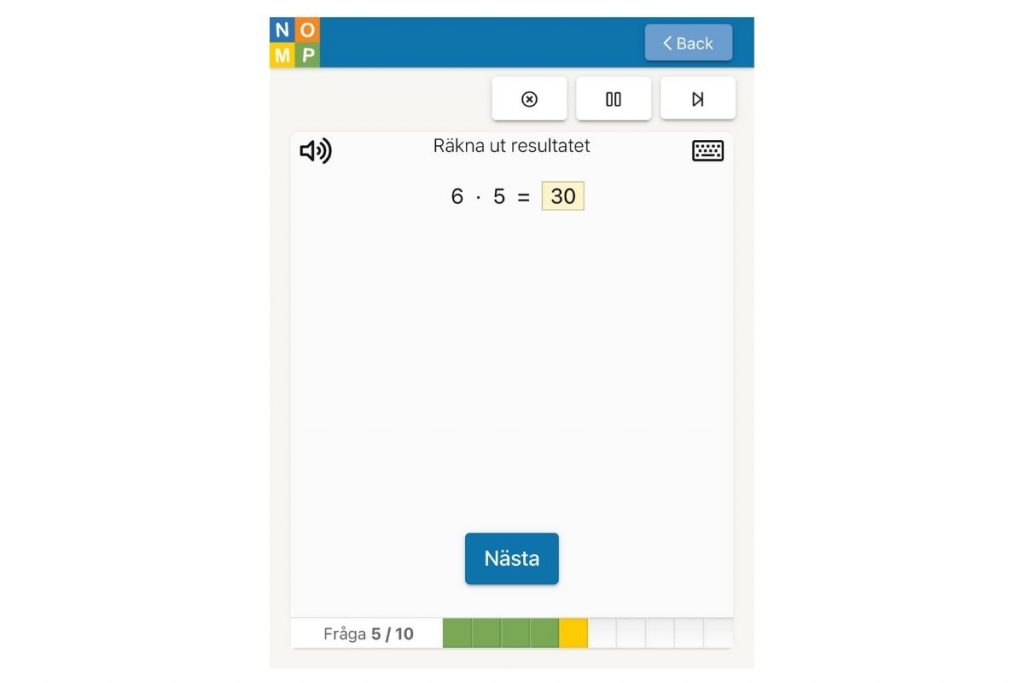 Nomp Screenshot Mattespel