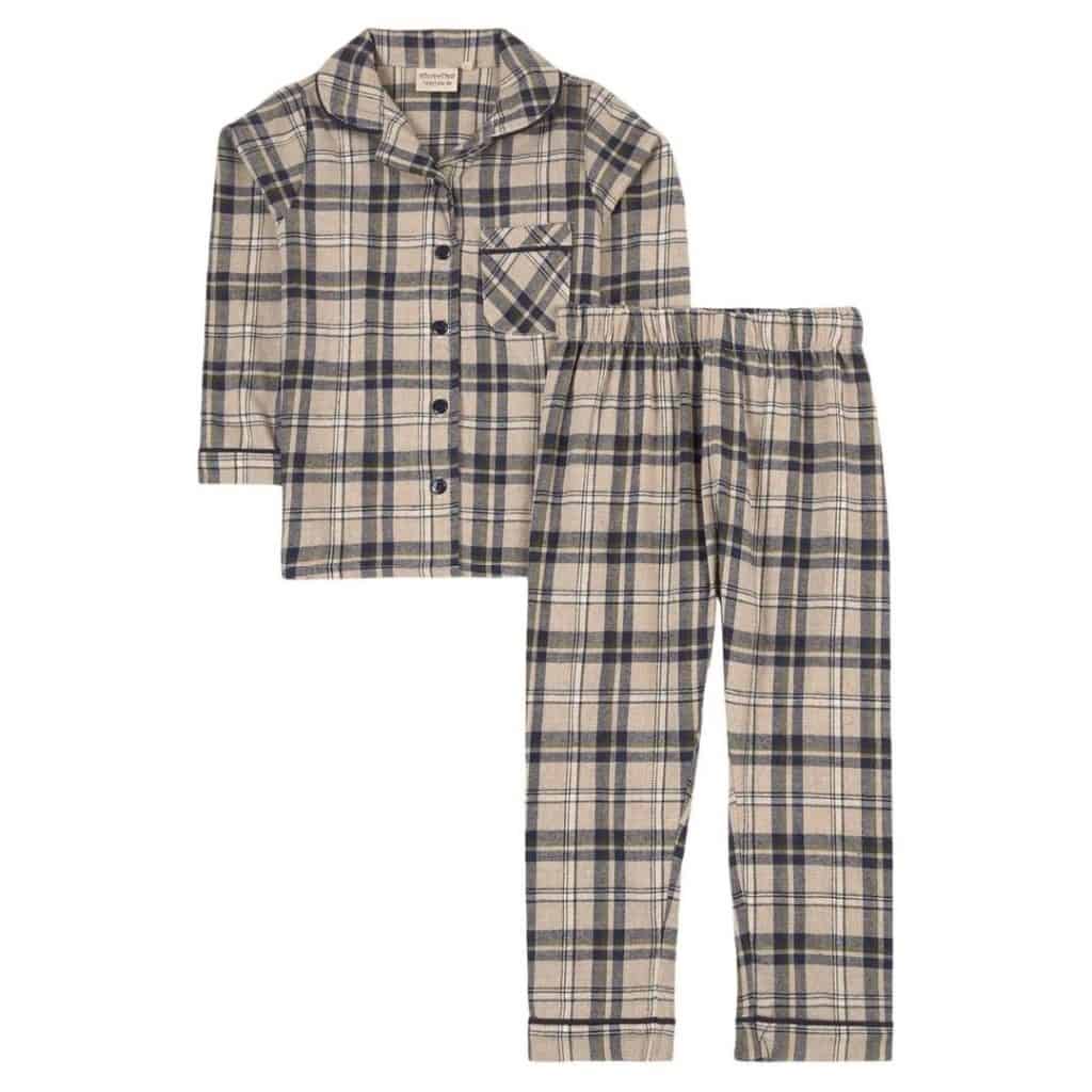 Minymo Check tvådelad pyjamas