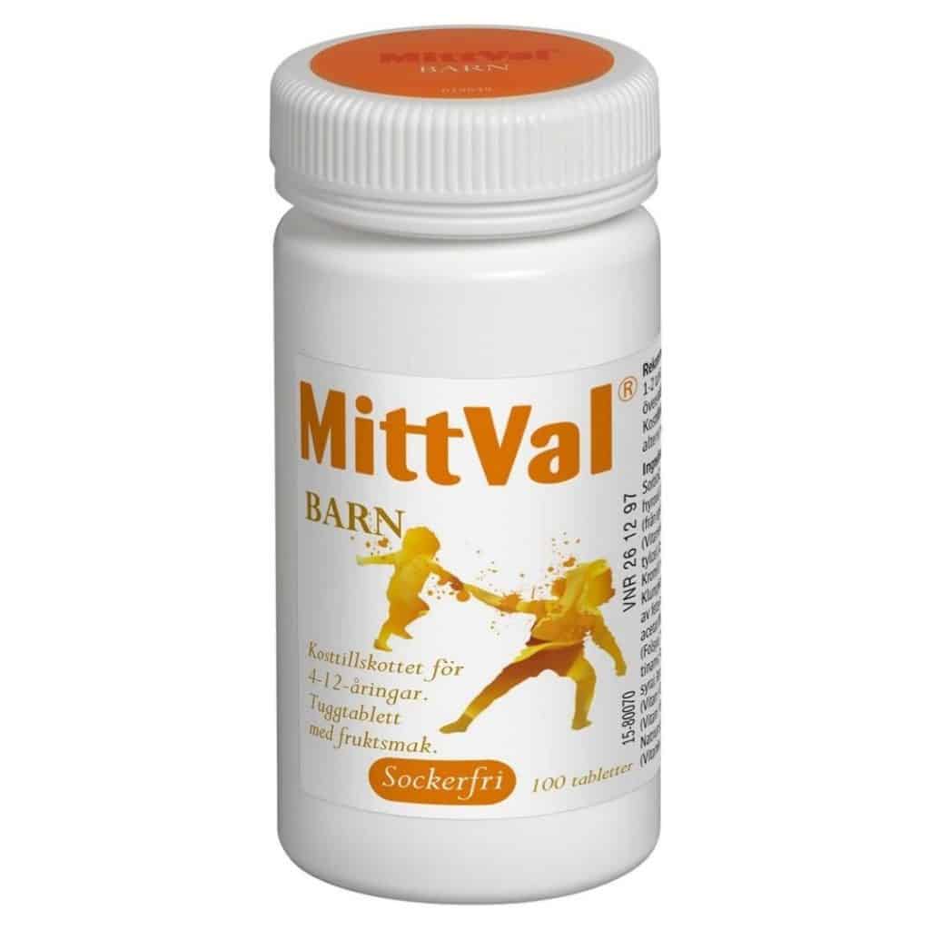MittVal Barn Multivitamin Tuggtabletter