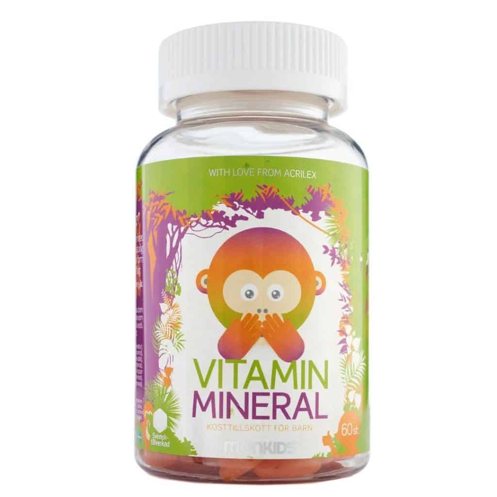 Monkids™ Vitaminer+Mineraler (ananassmak)