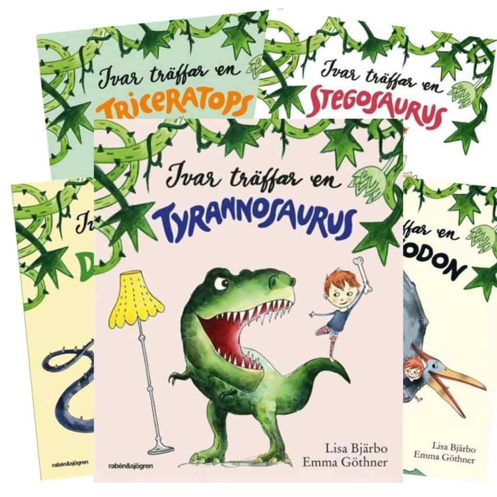 Ivar träffar dinosaurier bokserie för barn