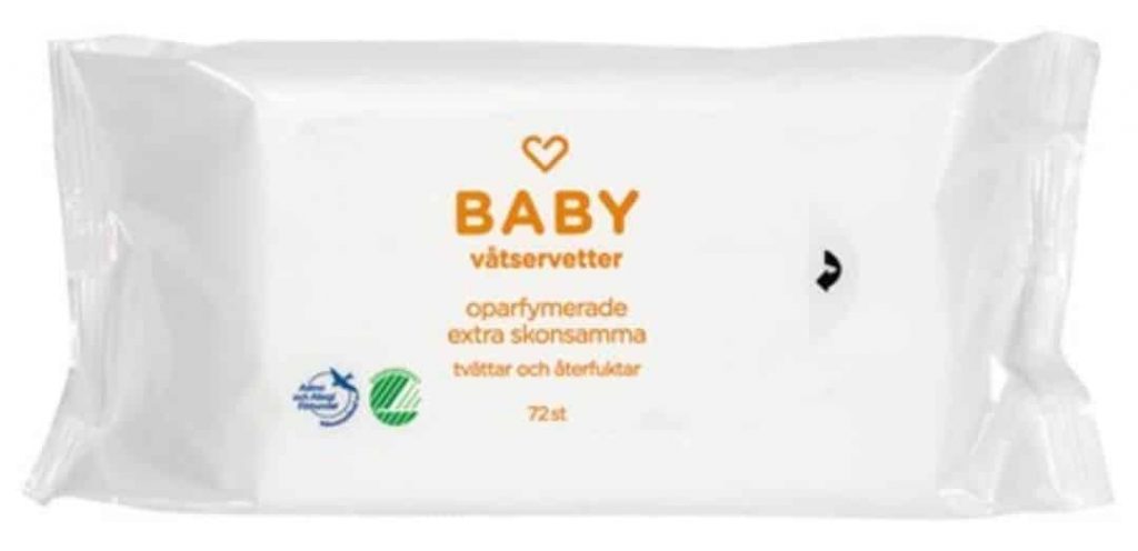 Hjärtats Våtservetter Baby