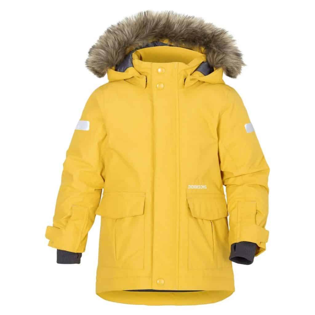 Didriksons Tokala  gulfärgad parkas för barn
