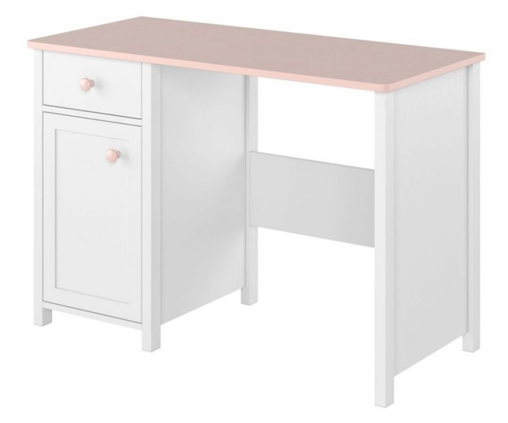 Stephany skrivbord Vit Rosa