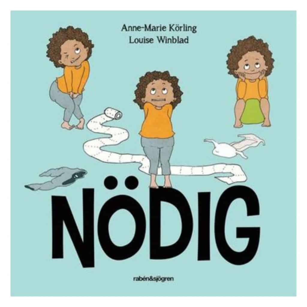 Nödig barnbok turkost omslag