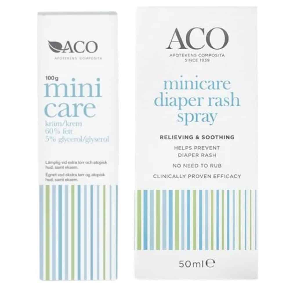 ACO hudsalva baby två sorter