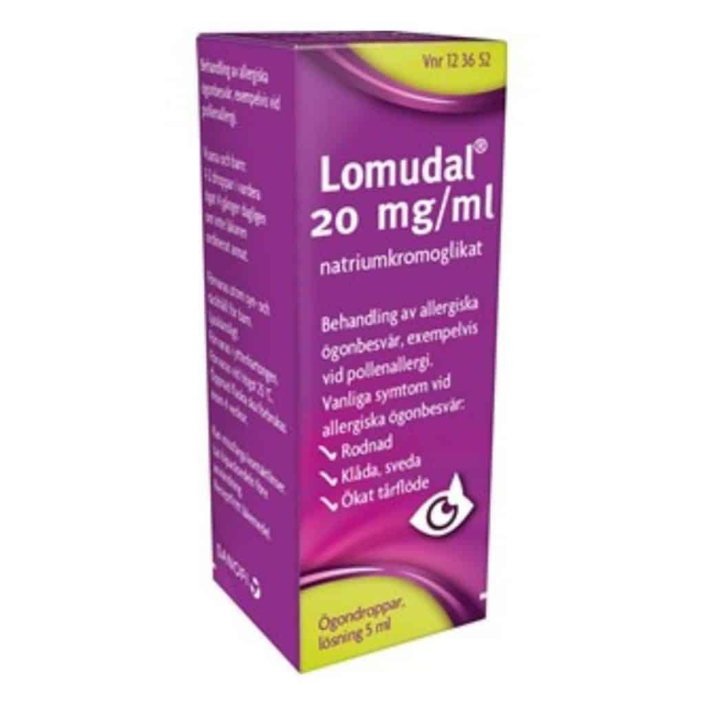 Lomudal ögondroppar