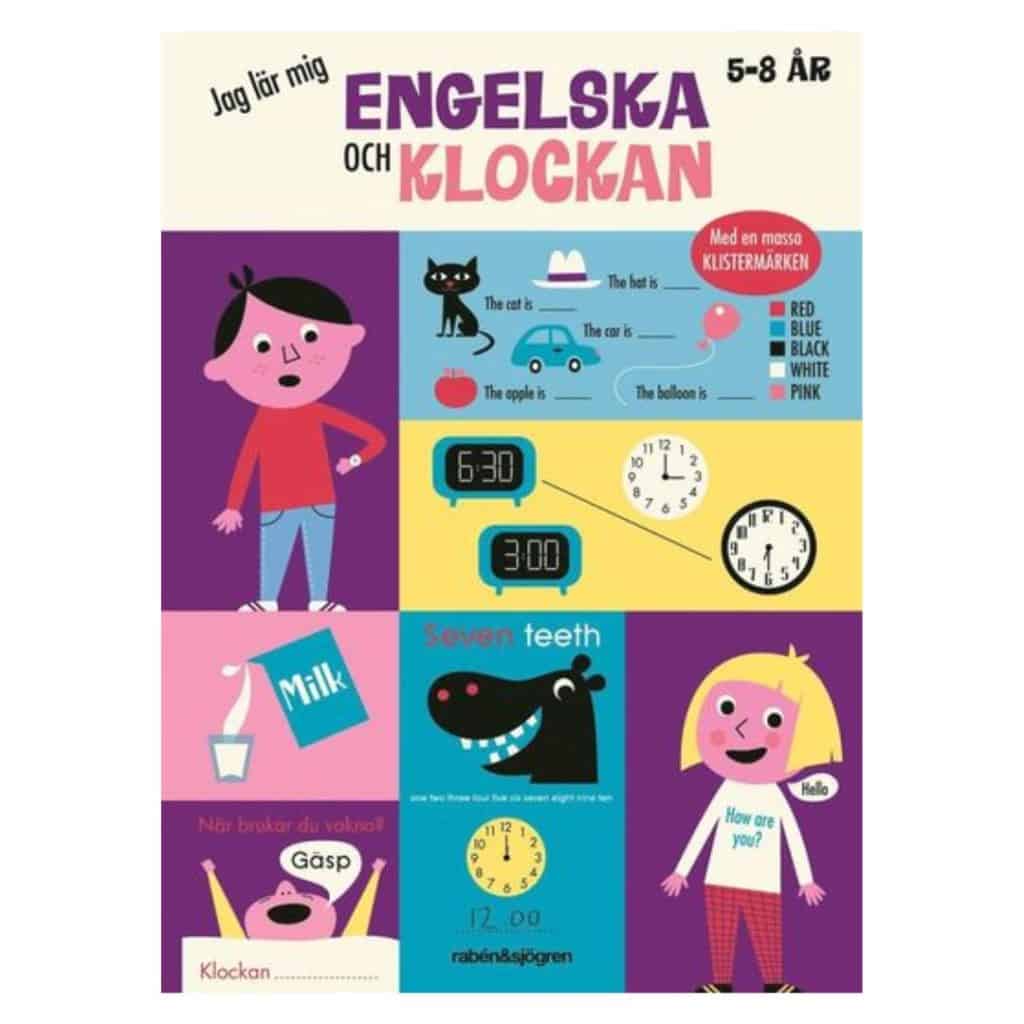 Jag lär mig engelska och klockan