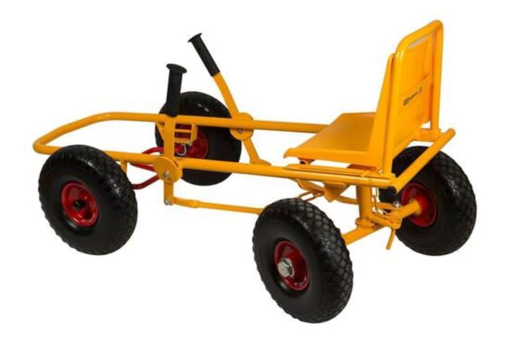 RABO Moon Car Trampbil gul trampbil med fyra hjul