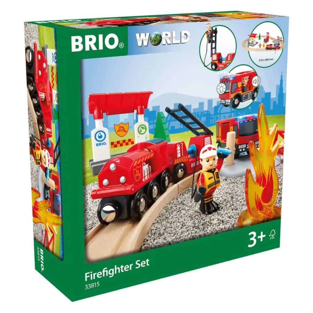 BRIO World 33815 Tågset med Brandmanstema