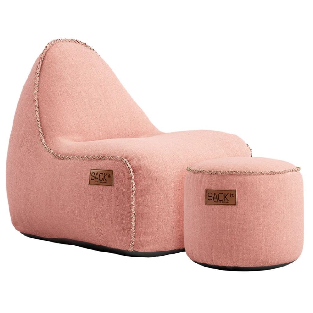 Sackit Cobana Junior Lounge Chair & Pouf Rosa