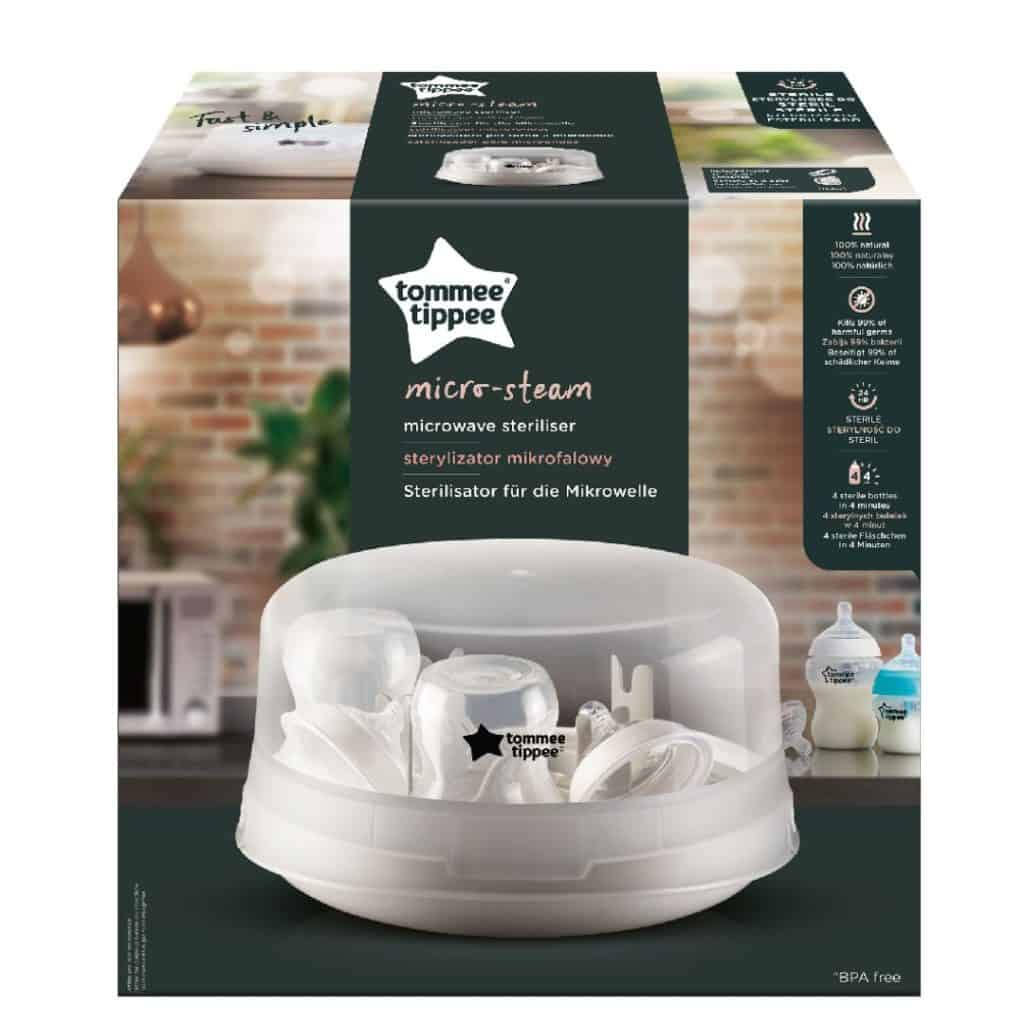 Tommee Tippee CTN Microwave Steam Sterilisator - Mikrovågssterilisator för enkel och snabb rengöring.